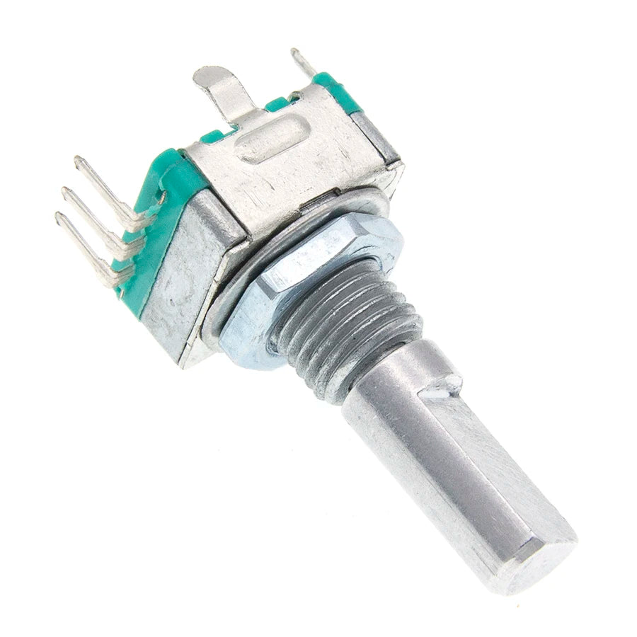 5pcs Rotary Encoder Code Switch EC11 Audio Digital Potentiometer With Switch 5Pin Handle Length 20mm