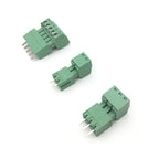 10pcs 10pairs 15EDG 3.81/3.5mm 300V8A 2/3/4/5/6-16P KF2EDG Straight Right Angle Screw Plug In PCB Wire Terminal Block Connector