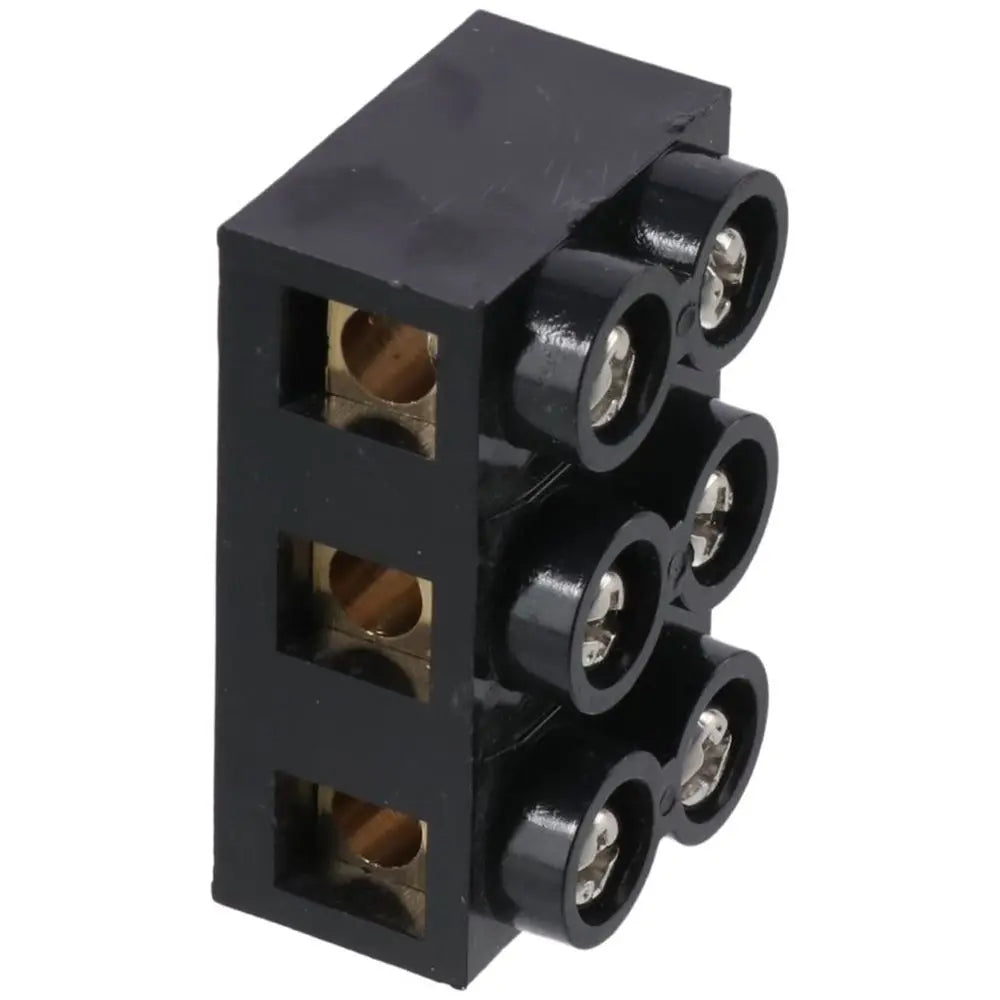 Terminal Block 500V 60A Dual Row 3 Positions Screw Electric Barrier Strip