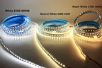 5V 12V 24V 5M 2835 3528 SMD 120leds/m 600Leds/5m 4000K neuttral White Warm White Flexible LED Strip Tape lighting Not-Waterproof