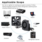 Gdstime 40mm 50mm DC 5V USB 60mm 70mm TV Box Cooling Fan 120mm 140mm Brushless AV Receiver Cooler w 2 in 1 USB Controller Cable