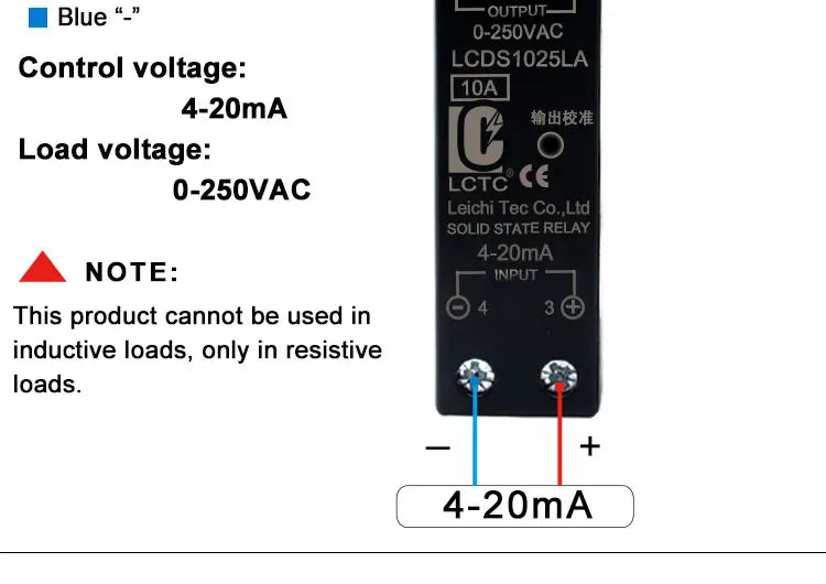 LCTC 0-10V 4-20mA 0-5V SSR Solid State Relay Voltage Regulator Single Phase Slim Relay With Radiator 10A 25A 40A 50A 60A 80A