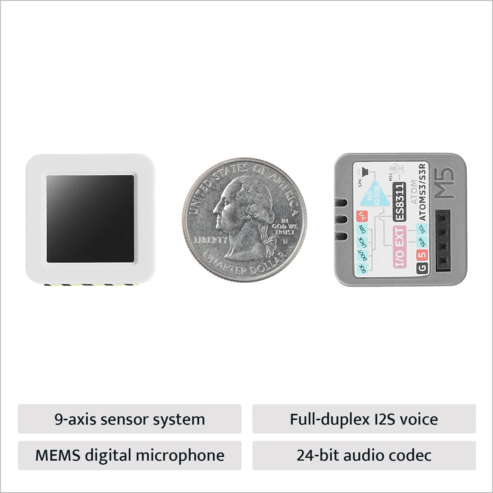 M5Stack Official AtomS3R AI Chatbot Voice Assistant Development Kit ESP32-S3 8MB PSRAM Microphone Speaker 9-Axis IMU OpenAI