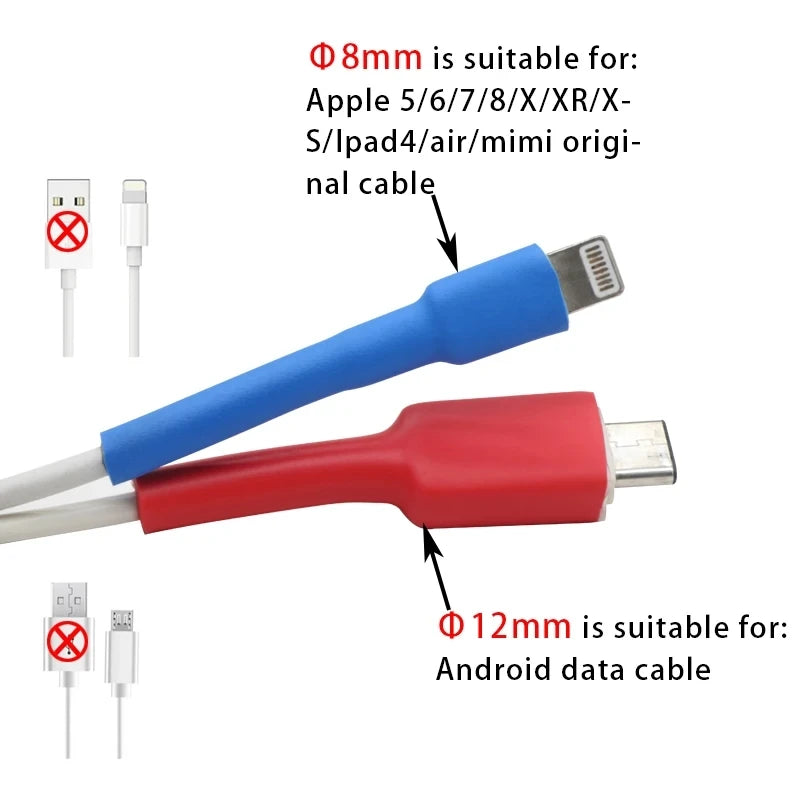 1/2/5M 4:1 Shrinking Ratio With Glue Heat Shrink Tube 4 ~ 52mm Polyolefin Adhesive Wire Cable Sleeving Dual Wall Thicken Tubing