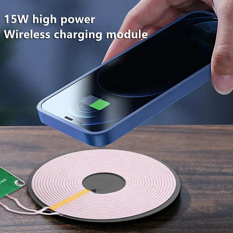 ♦15W Type-c Wireless Charging Module Coil Transmitter Board High Efficiency Inductive Charger DIY Circuit Module