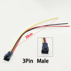 5/10PCS SM Terminal Wire JST Docking Plug 20CM Length 2/3/4/5/6Pin 2.54MM Tin Plated Male Female Connector