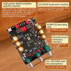 DC 18-50V 3002T PRO Bluetooth Amplifier Board Qualcomm QCC3034 2.0 Channel APTX Lossless 300W+300W TPA3255