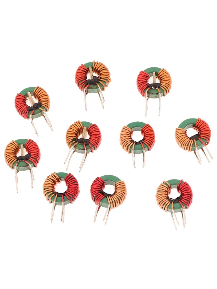 5 Pcs Toroidal Common Mode Inductor 2mH - 14x9x5mm Ferrite Core, 0.7mm Single-Layer Winding,High Current 5A Choke
