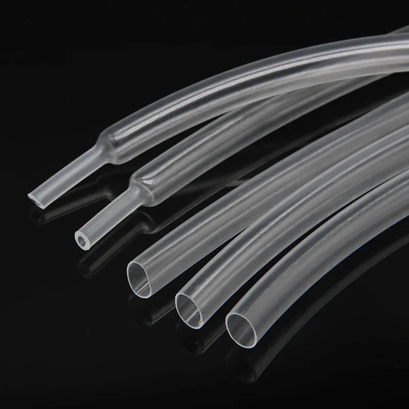 1M~100M Clear 4:1 Heat Shrink Tube with Glue Diameter 4 6 8 10.5 12 16 20 24 40 52mm Adhesive Sleeve Wrap Heat-shrinkable Sheath