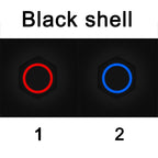 16/19/22mm Two Color Waterproof Metal Push Button Switch LED Light Momentary Latching Car Engine Switch 5V 12V 24V 220V Red Blue
