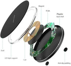 Wireless Charger For iPhone 17 16 15 14 13 Pro Max Induction Fast Charging Pad Dock Station For Samsung S25 S24 Xiaomi Huawei
