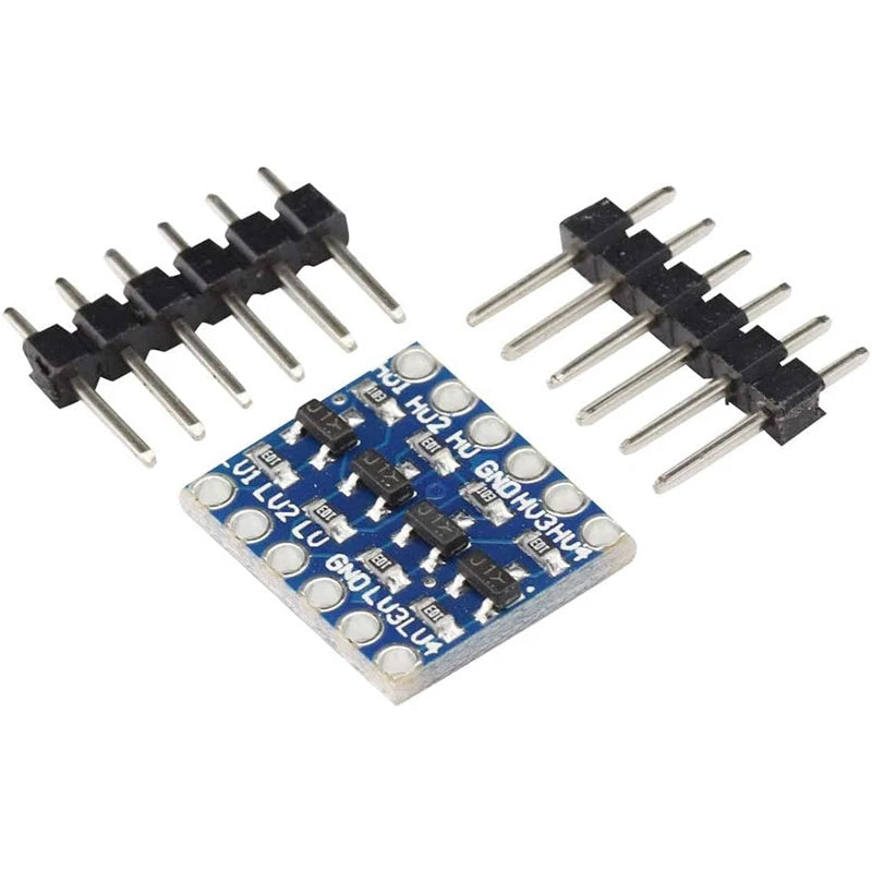Logic Level Shifter Converter Module 4 Channel Bidirectional 3.3V to 5V, 5V to 3.3V Support UART IIC I2C SPI 1-Wire Compatible