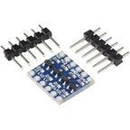 Logic Level Shifter Converter Module 4 Channel Bidirectional 3.3V to 5V, 5V to 3.3V Support UART IIC I2C SPI 1-Wire Compatible