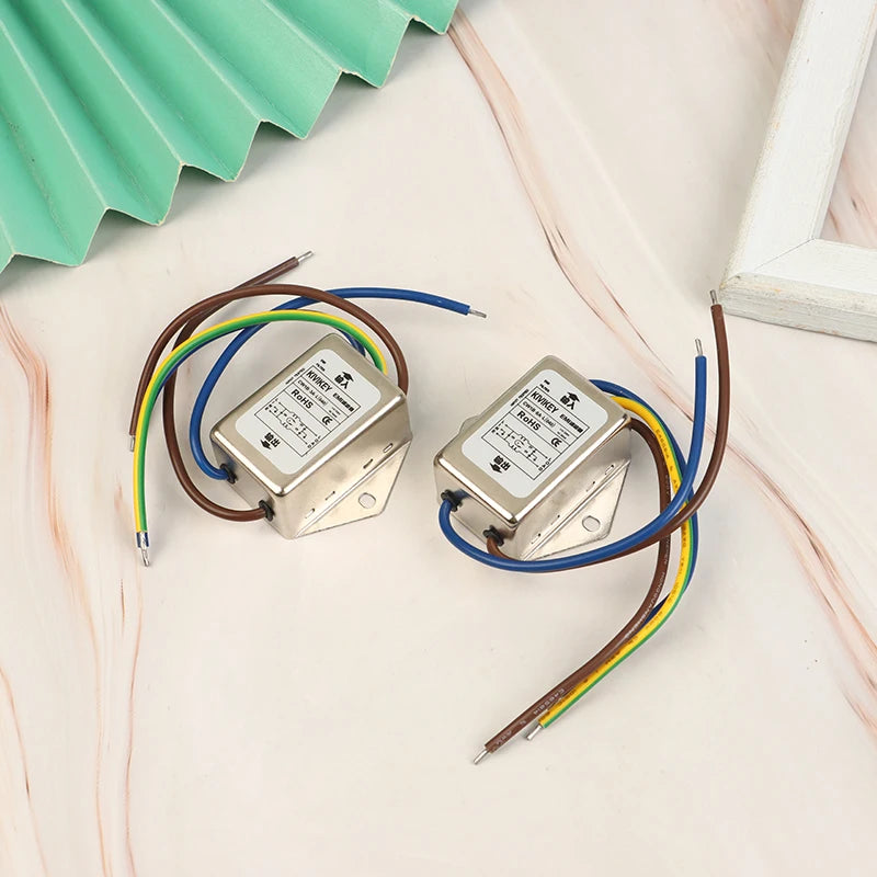 Anti-interference AC 220V power supply filter EMI line audio purifier CW1B-L 3A6A 10A Power EMI Filter CW1B-10A-L(040) CW1B-6A-L