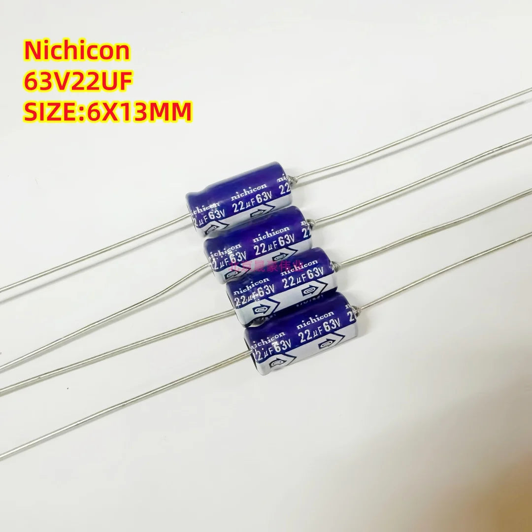 10pcs  50V1UF 2.2UF 3.3UF 4.7UF 10UF 22UF 47UF 100UF 220UF 330UF 470UF 1000UF Axial Audio Electrolytic Capacitor