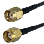 RG174 SMA RP SMA to SMA RP SMA Male & Female Nut Straight & Right Angle Connector RF Coaxial Jumper Pigtail Cable 4inch~10FT
