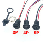 1pcs USB Type C Connector Type-C Waterproof with Nut locking plate Female TPC Waterproof High Current Fast Charging Jack Port