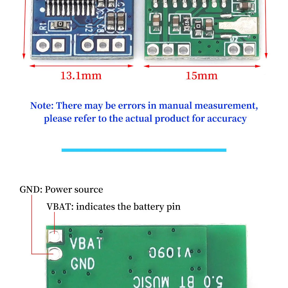 1/5/10PCS Mono Bluetooth 5.0 Audio Module CA-6928 DC3.3-6V for Wireless Music Player Speaker Receiver Modified Amplifier Board