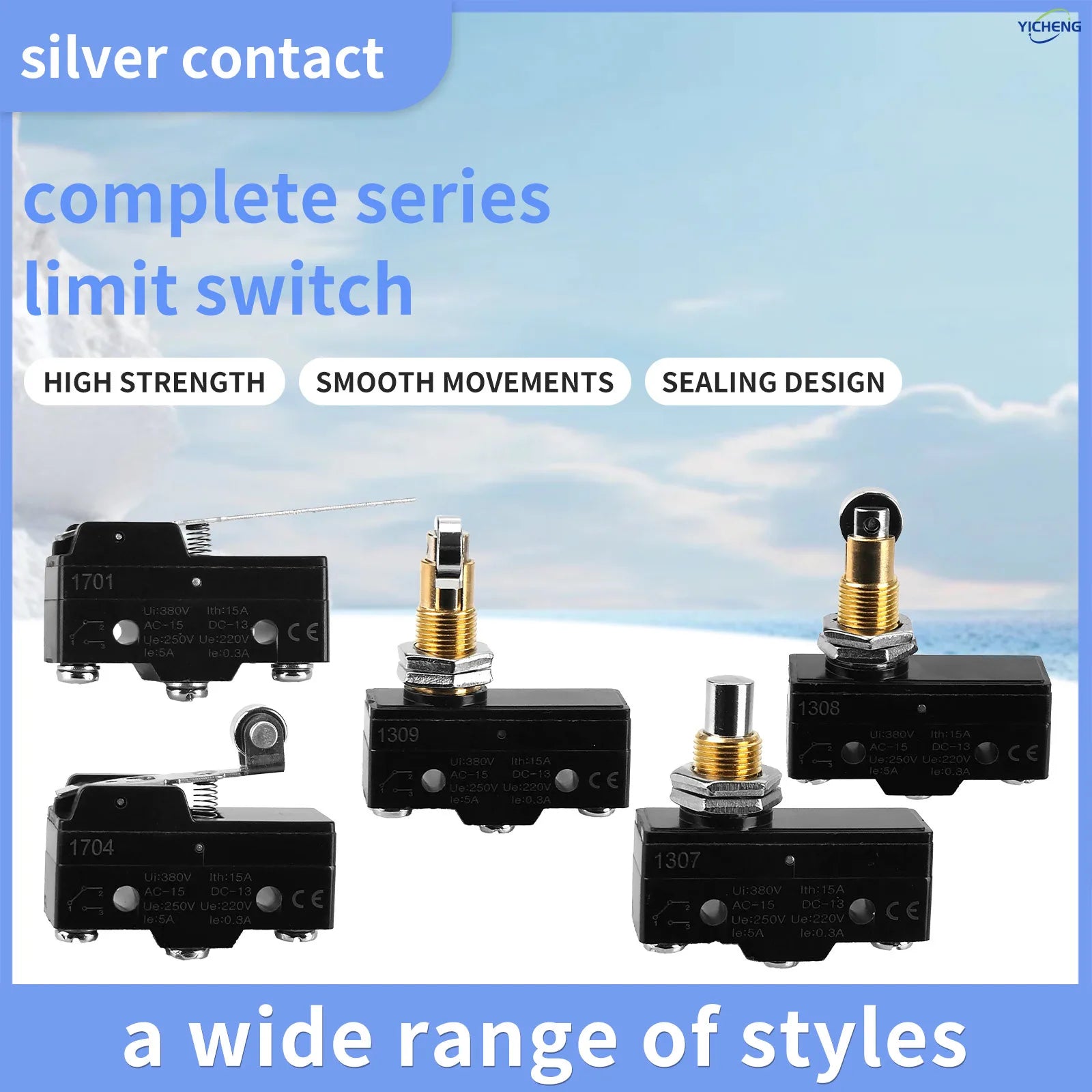 10Pcs 1NO + 1NC Hinge Roller Lever Micro Action Switches