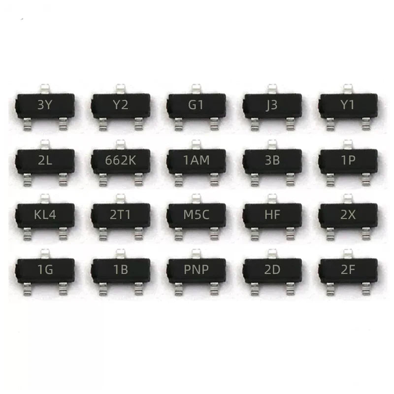 50PCS S8050 SS8550 2N4401 Printed J3Y NPN Power Transistor SMD Triode Package SOT23