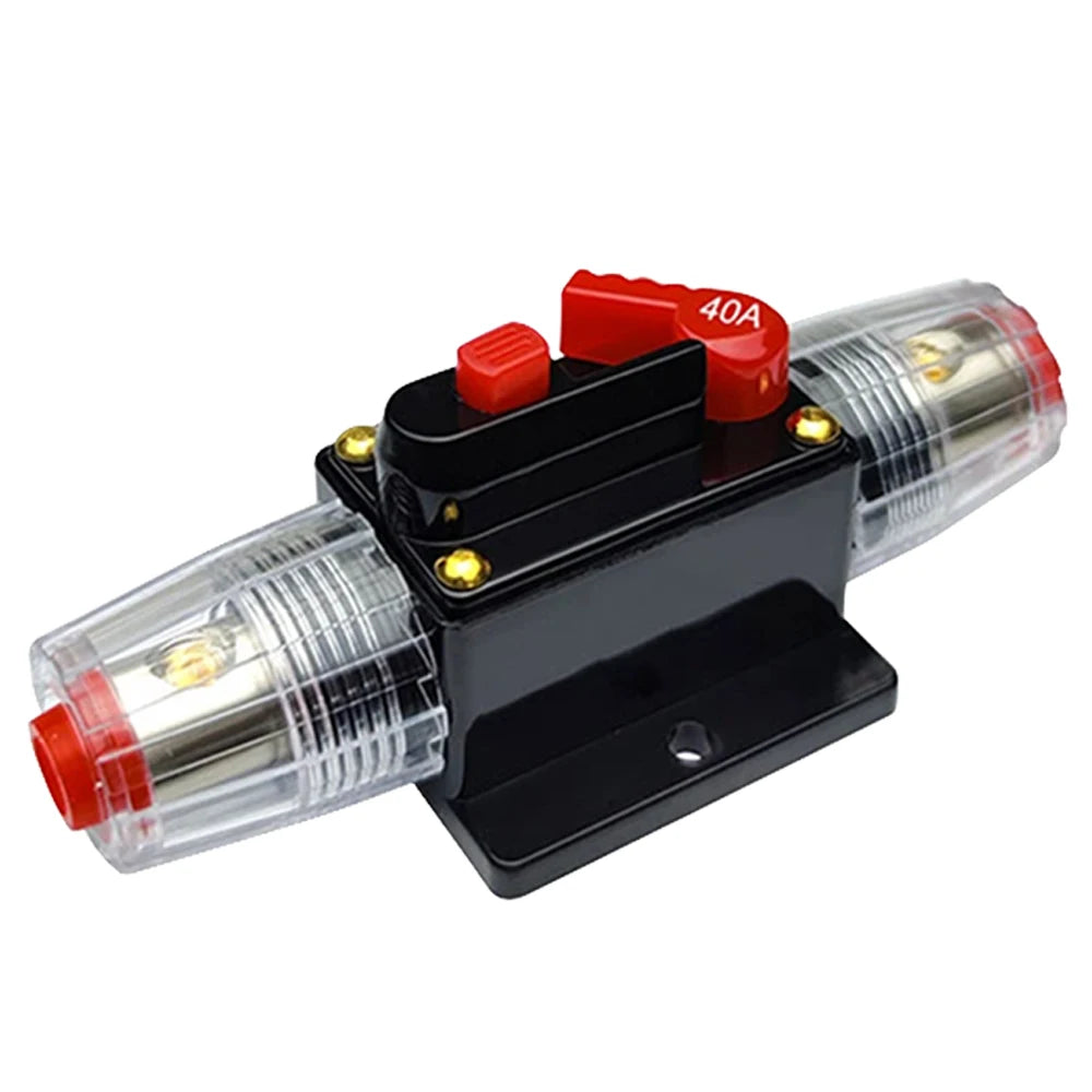 Circuit Breaker Reset Fuse 12v 24v 48v DC 20A-300A 250A Solar Fuse Car Boat Audio Manual Power Protect Fuse Resettable Insurance