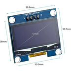 1-10PCS 1.3" OLED Display Module White/Blue Color Drive Chip SH1106 128X64 1.3 inch OLED LCD LED IIC I2C Communicate