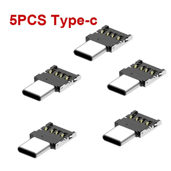 OTG Micro USB Type C Adapter USB-C Male to USB 2.0 Female Data Connector for Macbook Samsung Xiaomi Huawei Android Phone