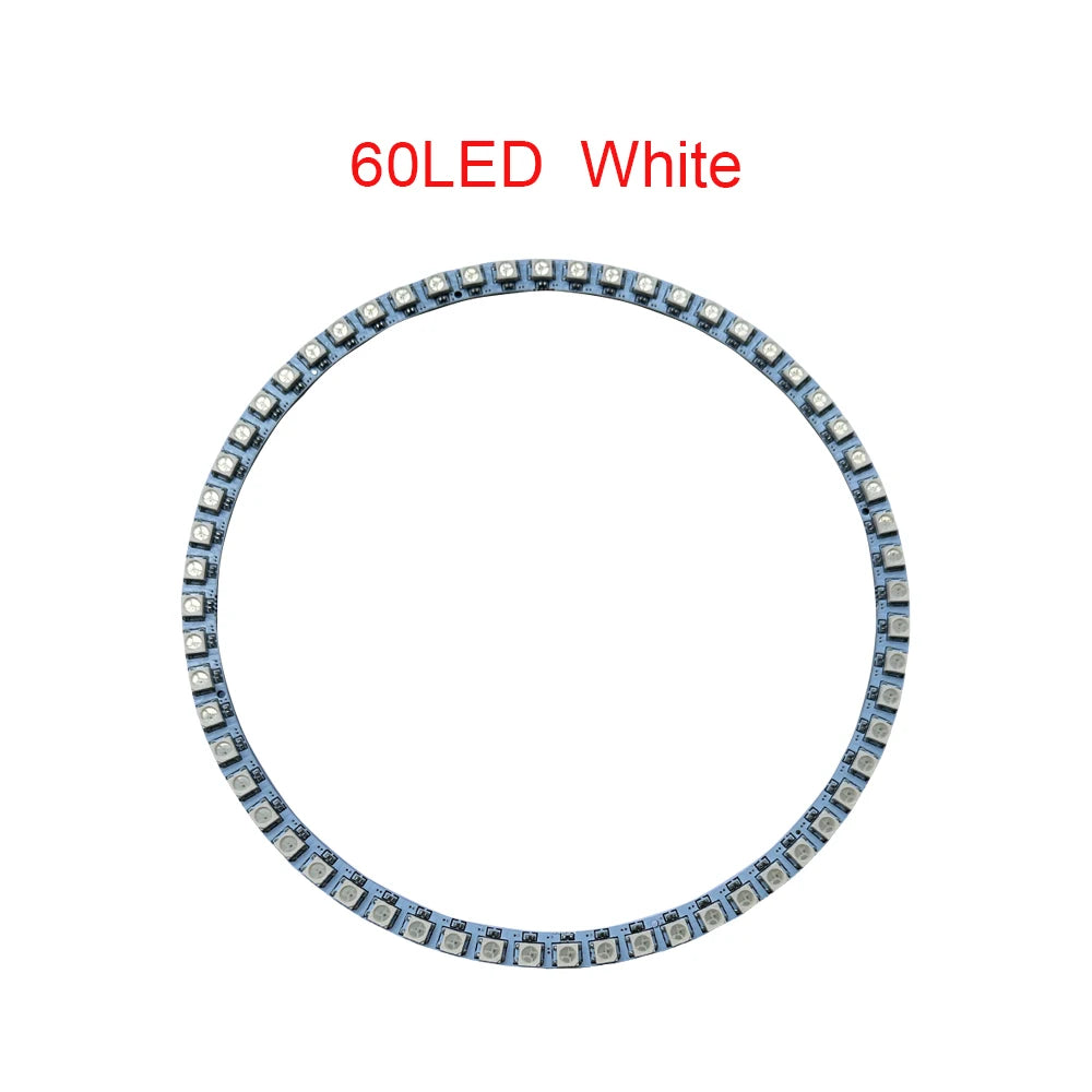 WS2812B Addressable Led Pixel Ring 8/16/24/35/45/60Leds WS2812 5050 RGB Led Diode Ring Color IC Built-in LED