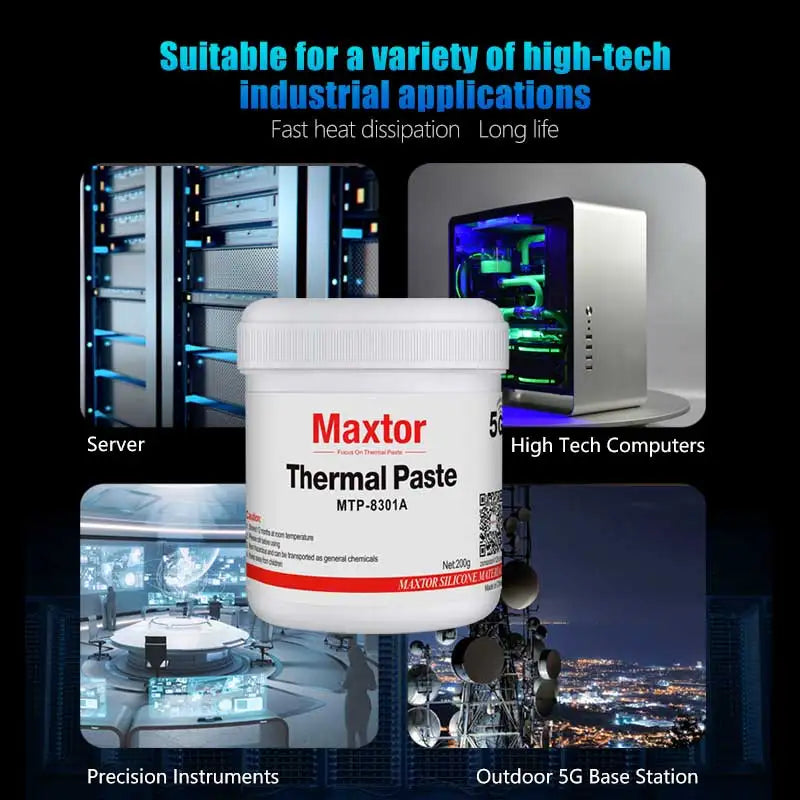 11.2W/mk Maxtor Thermal Paste Grease for AMD Intel Processor CPU Cooler Computer Cooling Fan VGA GPU Compound Heatsink Plaster
