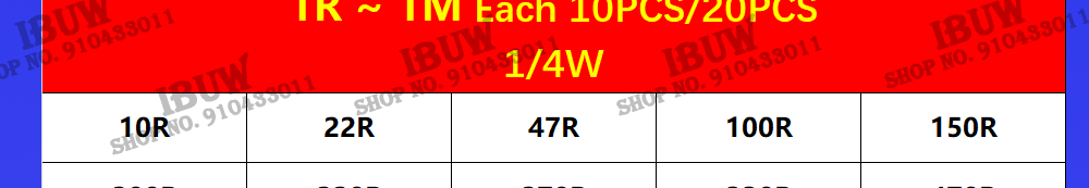 150PCS 300PCS 1/4W 1/2W 1W 2W 3W Resistance 1% Metal Film Resistor Assortment Kit Set 30Kinds Each 5/10PCS 1~750 1K~820K Ohm