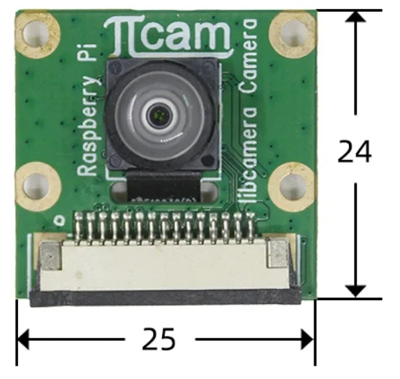 Raspberry Pi Global Shutter Camera - OV9281 1MP Monochrome Module Compatible with Pi 5, Pi 4B, Pi 3B+