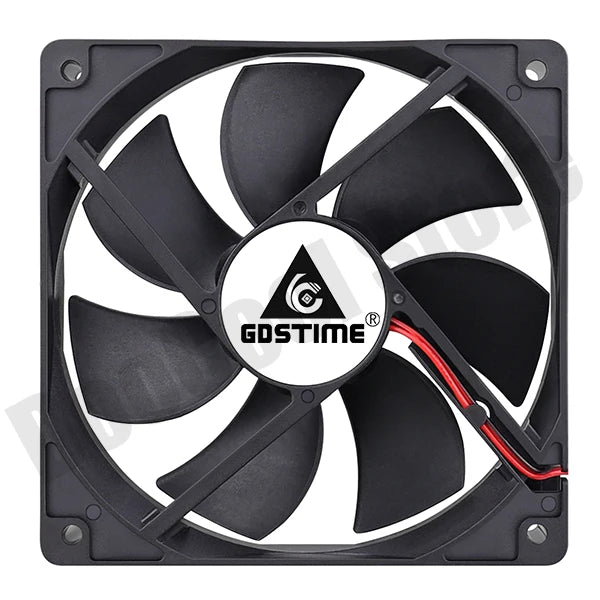 Gdstime 120mm USB PC Fan 5V 12V 24V 48V 12cm DC Brushless Cooling Fan 12025 2PIN 3PIN 4PIN Ball Computer Case Fan Waterproof Fan