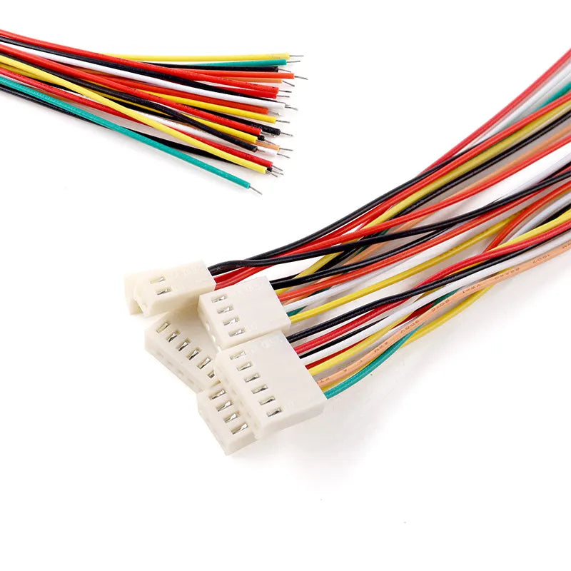 5/10PCS KF2510 Single End Connector Cable 2.54mm 20cm 26AWG 2/3/4/5/6/7/8/9/10P 2510 Pre-crimped Wire Connectors