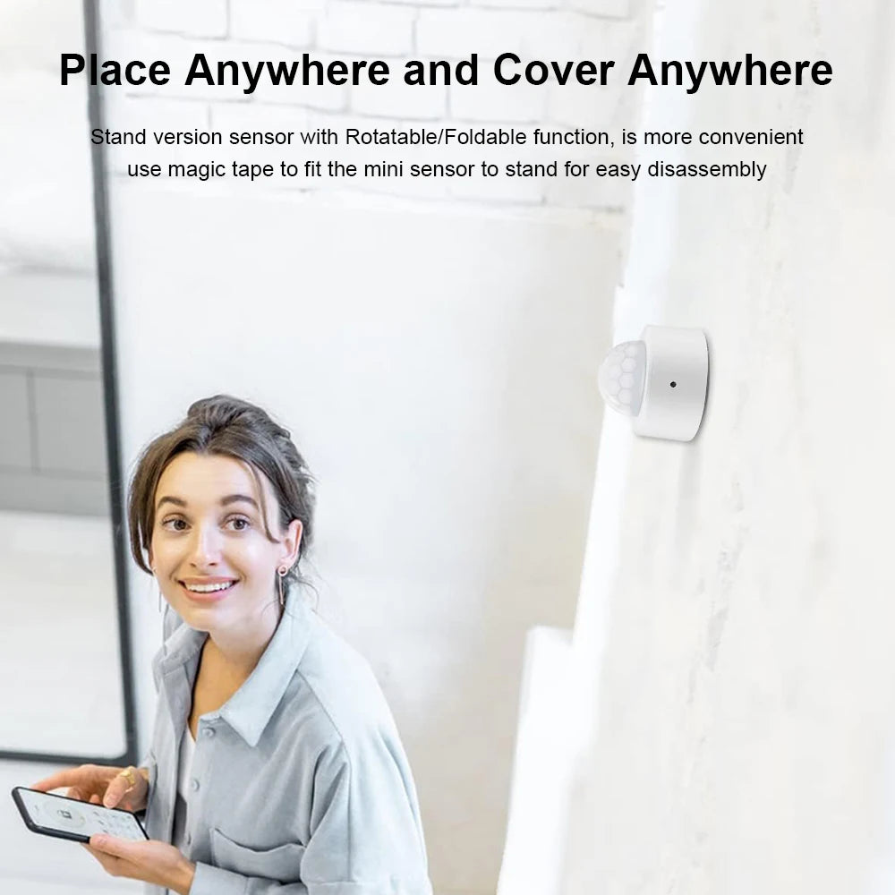 Zigbee 3.0 Human Motion Sensor PIR Infrared Detector Smart Home Security Alarm Ewelink App Control Via Zigbee Bridge Zigbee2mqtt
