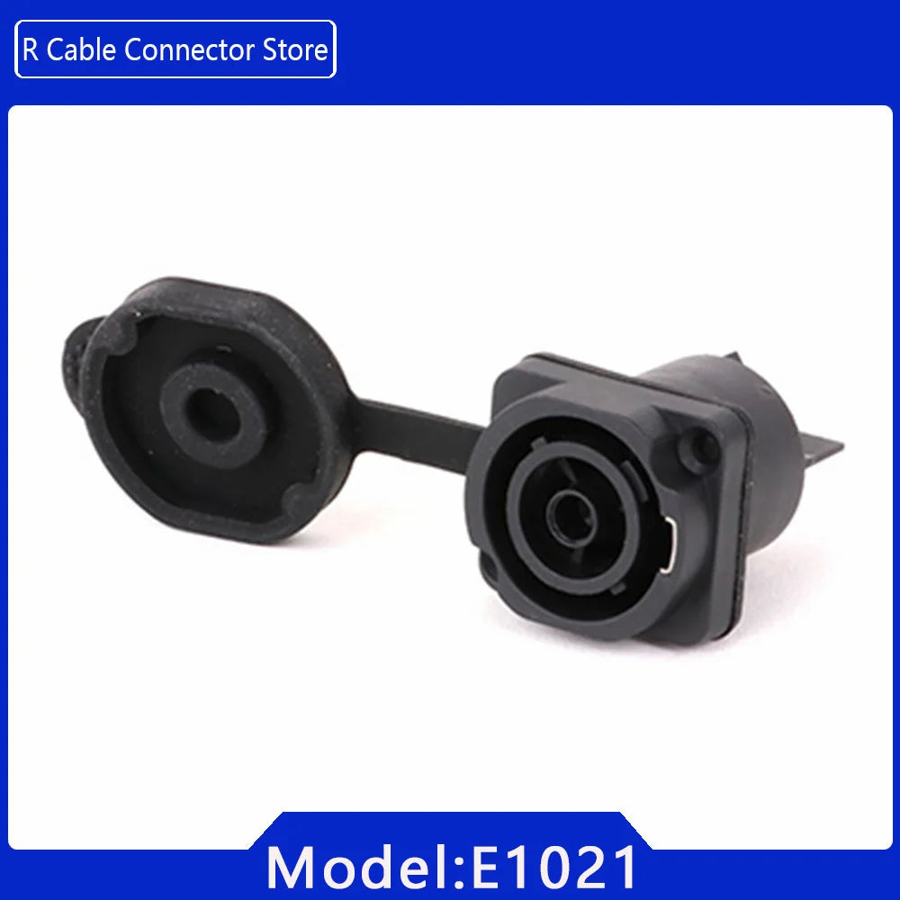 2pcs 3Pins Waterproof IP65 Grade Locking Powercon Male Plug Jack Female Chassis Socket Cable Wire Connector