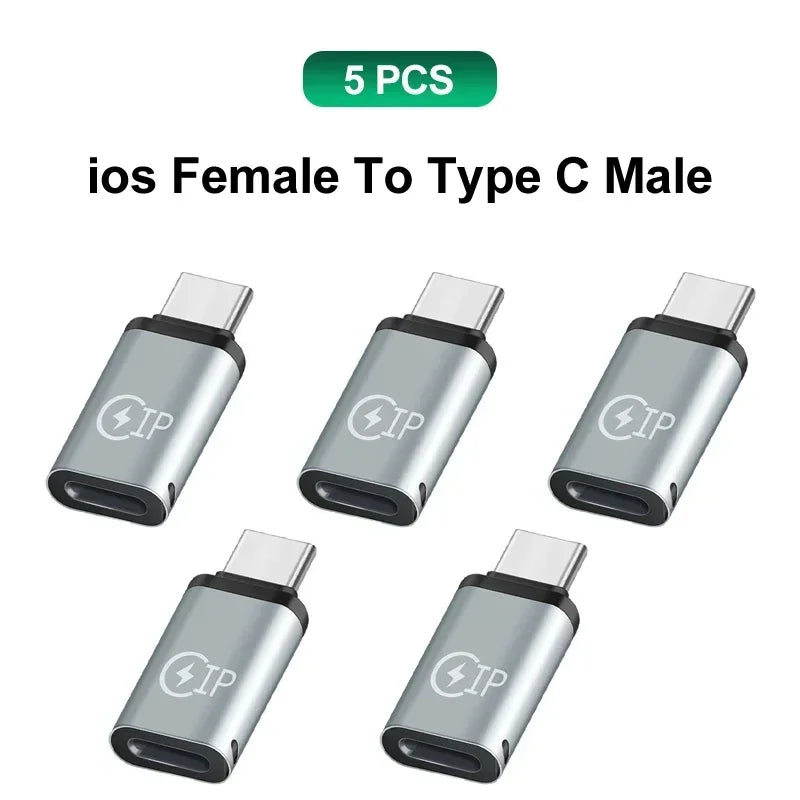USB C Adapter Type C To Micro To Mini USB Female Converters for IPhone 14 13 Xiaomi Samsung for Lightning Male Charger Adapter