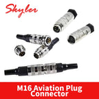 Waterproof M16 Circular Aviation Plug IP67 Metal Connector 3 4 5 6 7 8 12 14 Pin Male Female Socket C091 J09 Cable Connector