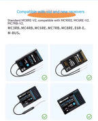 MicroZone MC7 C7 MINI 2.4G Controller Transmitter with MC8RE Receiver Radio System for RC Aircraft Drones Multirotor Helicopters