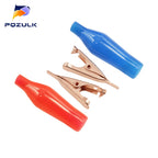 5PCS/LOT Pure Copper Alligator Clip Flat-Mouthed Small Copper Clip Without Toothed Small Copper Clip