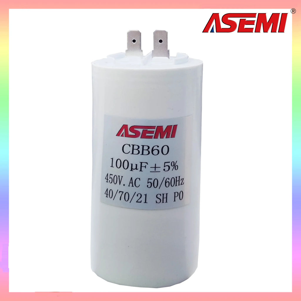 CBB60 450v Capacitor With Wires Washing Machine Starting Motor Run Capacitor CBB60 7uF 9uF Repair Tools