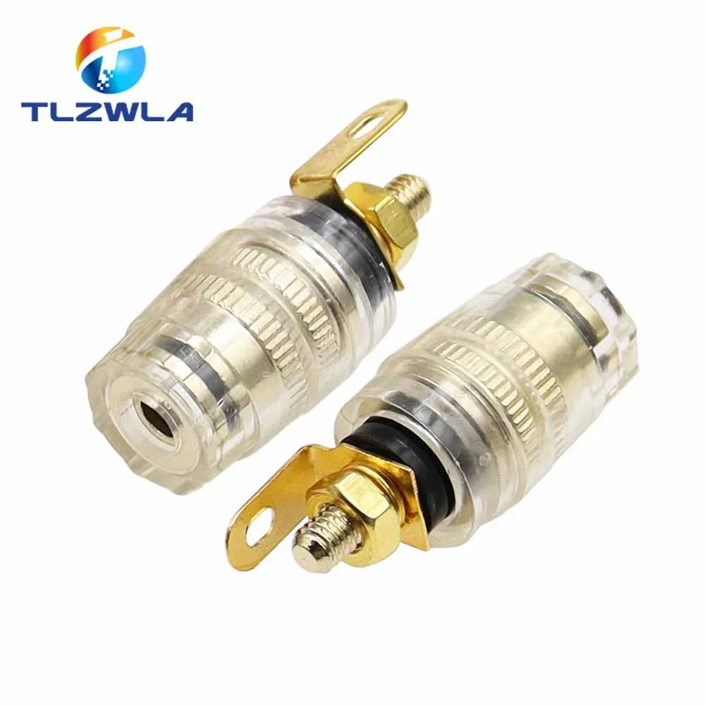 2PCS Banana Connector 4MM Amplifier The Speaker Terminal Banana Plug Socket Connector