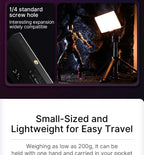 Ulanzi VL120 Full Color RGB Video Light 2500K-9000K LED Photography Lighting Dimmable Camera Light Live Vlog Fill Light