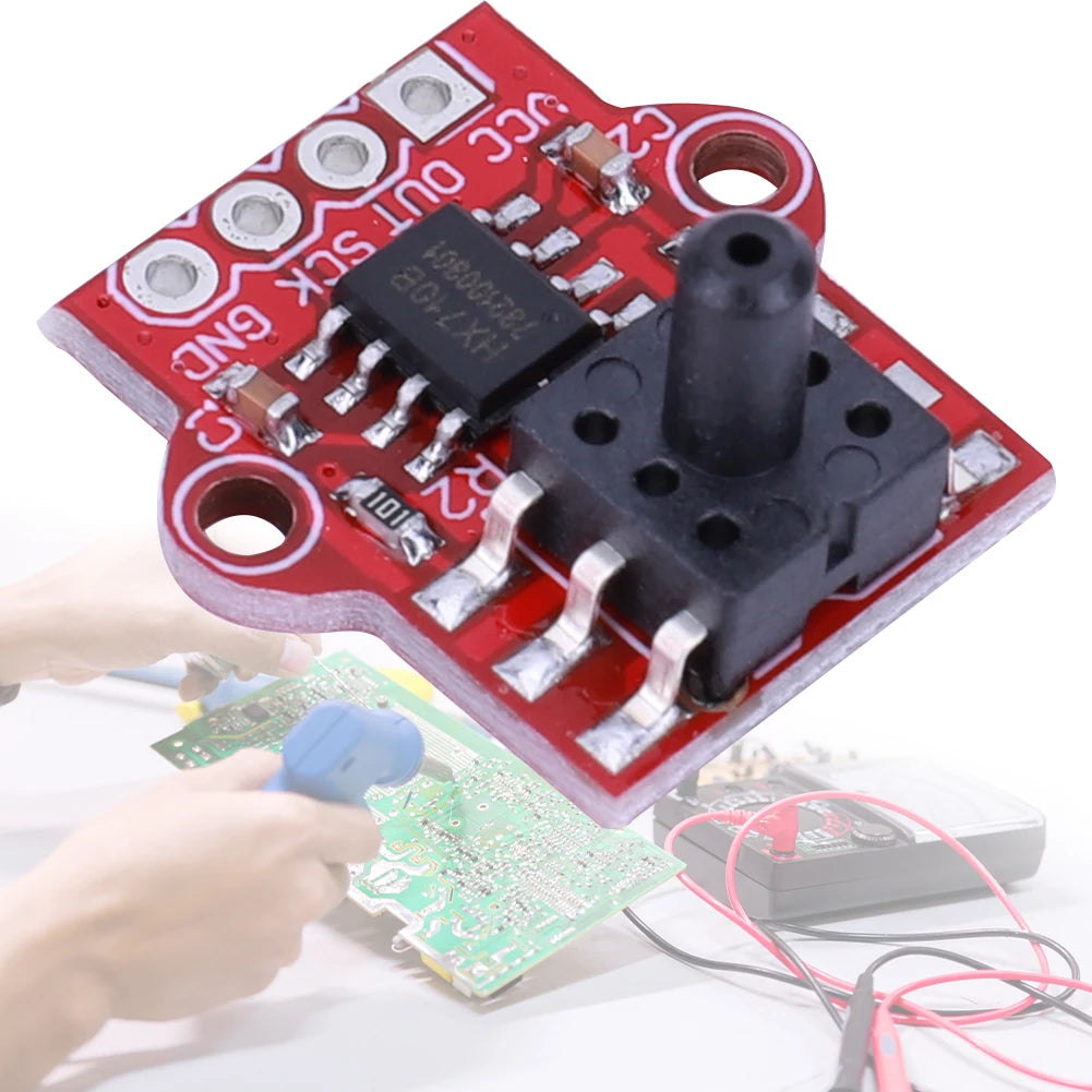 DC 3.3/5V 0-40KPa Digital Barometric Air Pressure Sensor Module Connect 2.5mm Soft Tube Liquid Level Module for Arduino