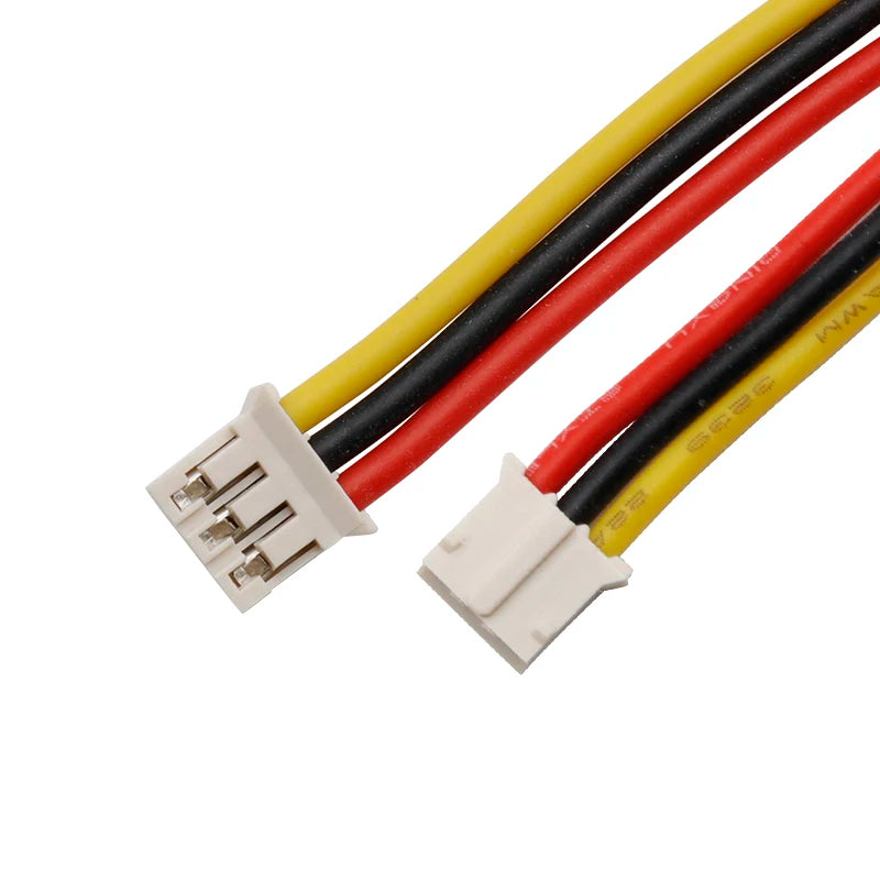 10PC PH 2.0mm 2/3/4/5/6P Terminal Wire Micro 10/20/30cm 3239 22AWG Silicon High Temp Male Plug Cable 2-core Tinned Connector