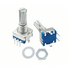 5pcs 20Position Incremental 360 Rotary Encoder Knob Button Switch EC11 Arduino Digital Potentiometer 15/20mm Plum Half Shaft