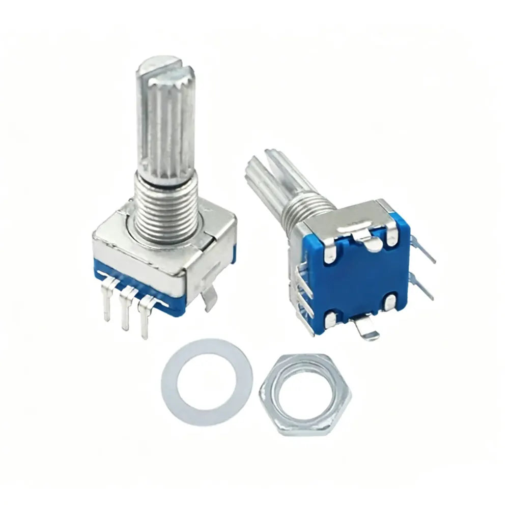 5pcs 20Position Incremental 360 Rotary Encoder Knob Button Switch EC11 Arduino Digital Potentiometer 15/20mm Plum Half Shaft