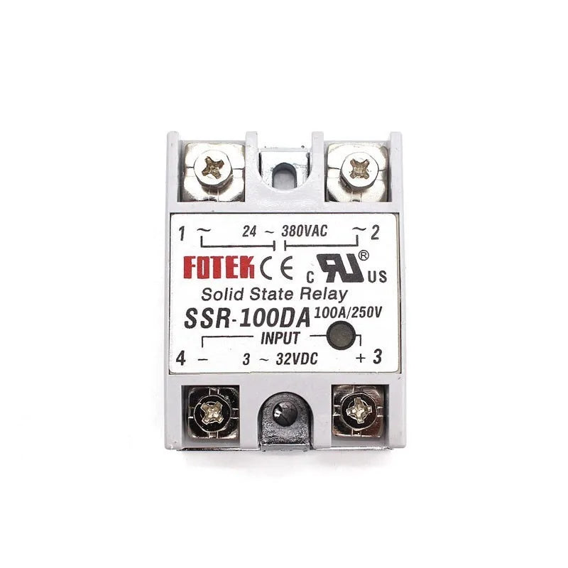 Solid State Relay 12v 24v SSR-60DA SSR-80DA SSR-100DA 60A 80A 100A 3-32V DC TO 24-380V AC SSR fuse for home applicance