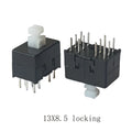 10PCS 13MM X 8.5MM Self-Locking Mini Plastic Switch Latching Switch Small Button Switch 12Pin DIP Switch