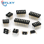 5pcs Slide Type Switch Module 1 2 3 4 5 7 8 10PIN /1.27/2.54mm Position Way SMD/DIP Pitch Toggle Switch Snap Switch Dial Switch