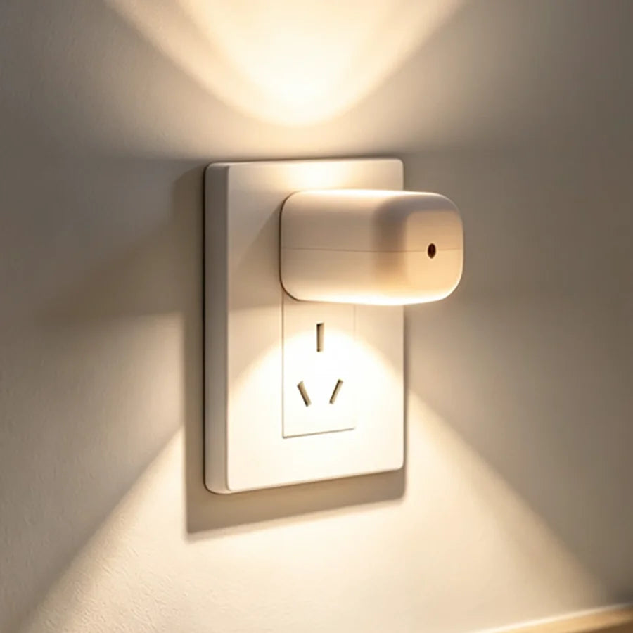 1/2/3/4pcs EU/US Plug LED Night Light Plug in Dusk To Dawn Sensor Auto on Off Rotatable Soft Light for Kids Room Kitchen Hallway